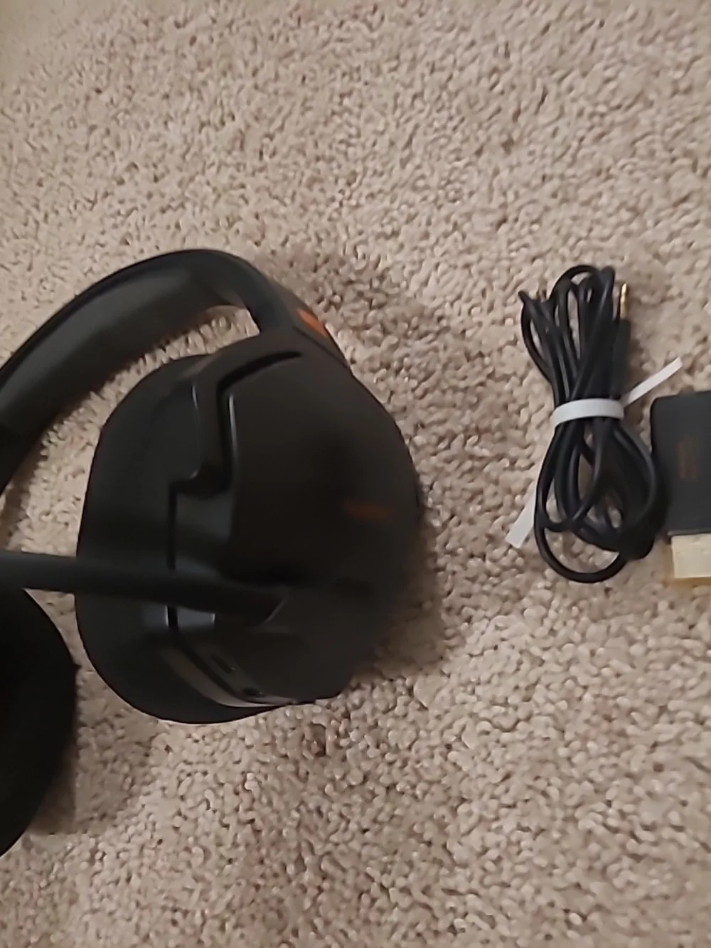 NUBWO G06 Wireless Gaming Headset Mic for Ps5 Ps4 PC, Black Orange Tested Work